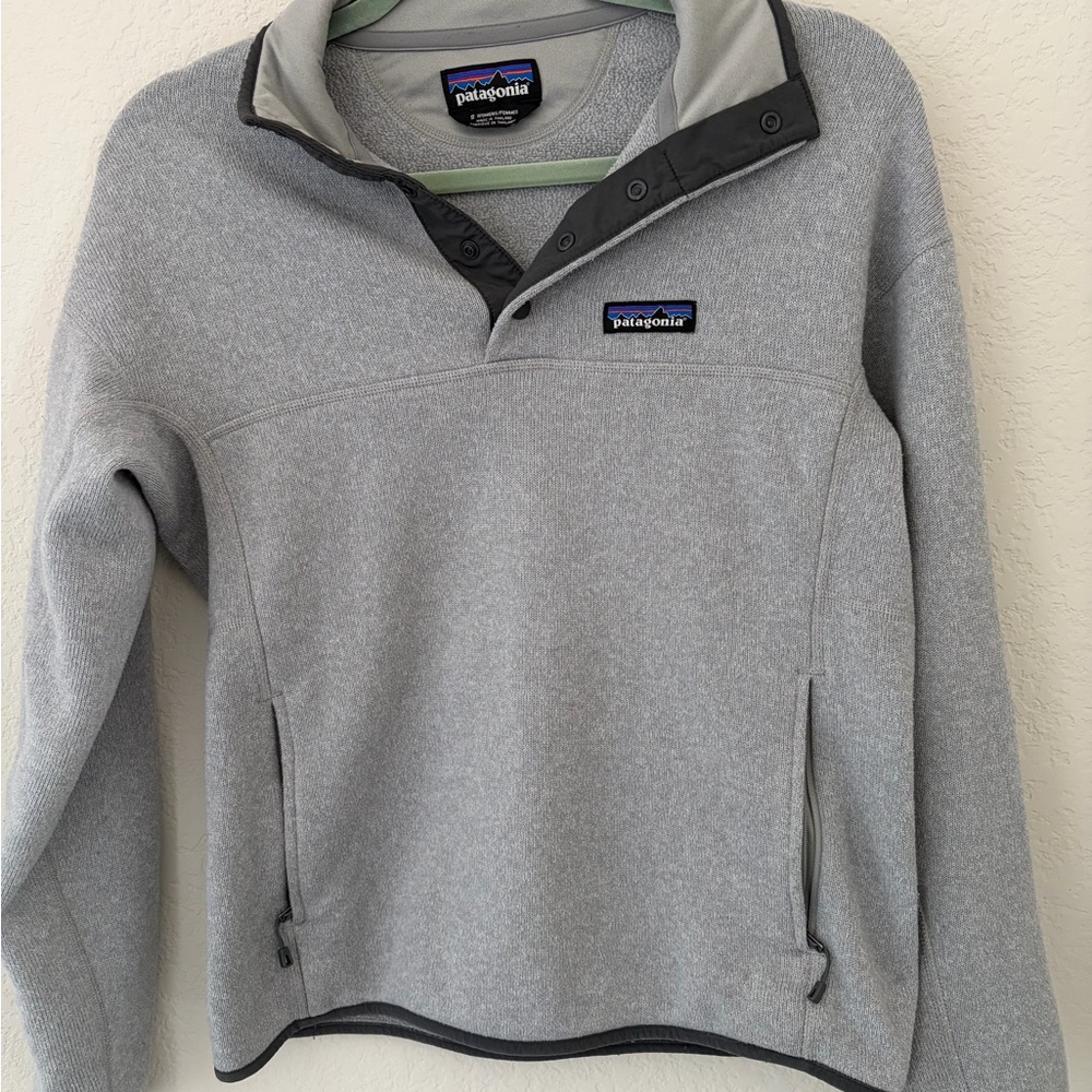 Patagonia Light Gray Snap-T Fleece